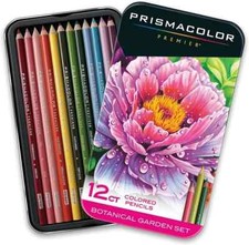 Prismacolor Premier Thick Core Coloured Pencil Set, 12-Colours, Botanical