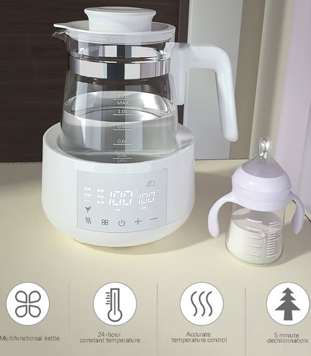 Glass kettle with infant - glass,