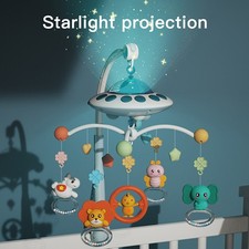 Baby Musical Crib Bed Bell Cot