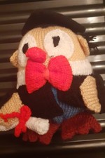 Hand Knitted 'Wise Old Owl'