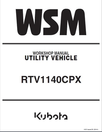 Kubota utility vehicle rtv1140 - kubota,