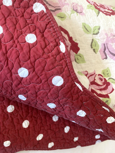 Rose polka dot reversible - dot,