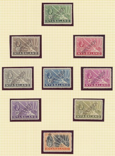 Nyasaland kgv 1934 set to - 1934, of