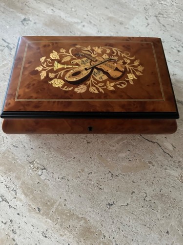 Vtg italian inlaid wooden - vtg,