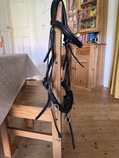 Leather lunging cavesson cob