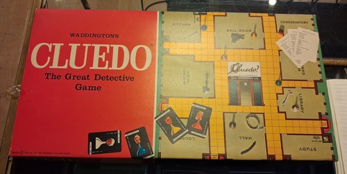 Cluedo board game - board, waddingtons
