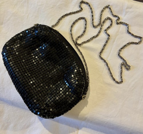 Vintage black metal mesh
