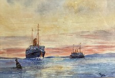 ANTIQUE WATERCOLOUR PAINTING