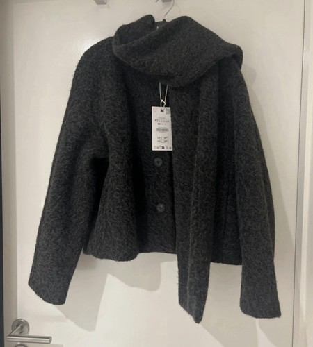 Zara grey oversized short - zara,