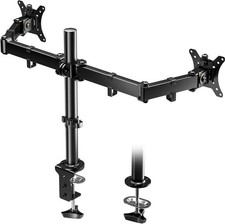 BONTEC Dual Monitor Stand 13–32 Inch LCD LED Screens Double Mount Tilt Swivel Ro
