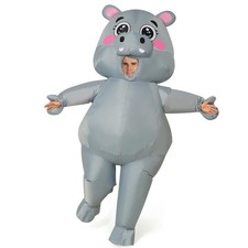 Inflatable Grey Hippo Costume