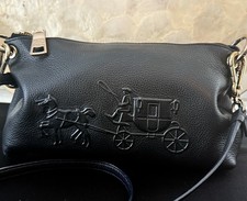 Vtg Coach Embossed Leather