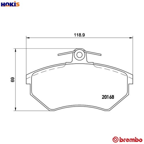 Brake pad set disc - brake, p
