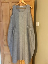 Cut Loose Cotton/Linen Crosshatch Pocket Dress M