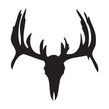 DEER SKULL VINYL STICKER FOR