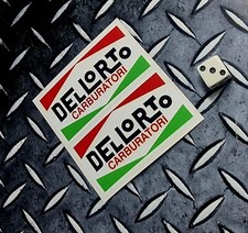 DELLORTO Stickers 3 Inch Lambretta vespa x2 stickers
