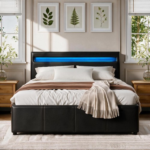 Faux leather modern gas lift - modern,