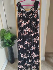 Black Floral Nursing Maternity