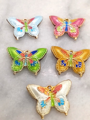 Colourful handmade enamel - handmade,