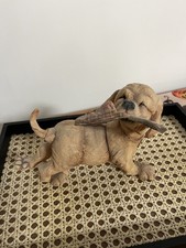 A breed apart “puppy With Slipper” Figurine Collectible Dog Sculpture