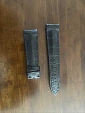 Ulysse Nardin OEM alligator Black Strap For dual time GMT 42mm