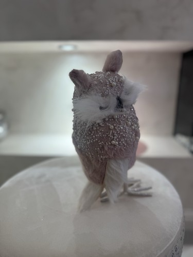 Large crystallised owl - large,