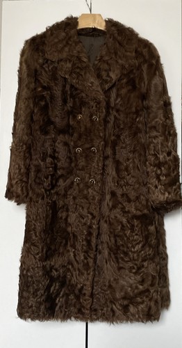 Vintage real fur coat - fur, brown
