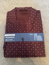 M&S cotton blend Pyjama Set size Small Marks And Spencer