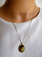 Oval Pendant on Rolled Gold