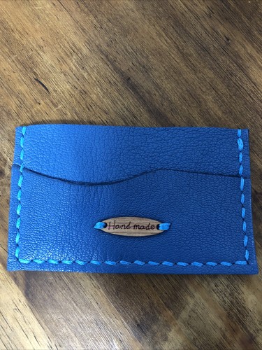 Handmade leather card holder - handmade,