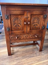 Small solid oak cabinet - hu,