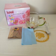 Enamel Tea Cup Set With