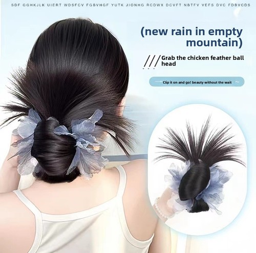 Low ponytail messy - ponytail, bun
