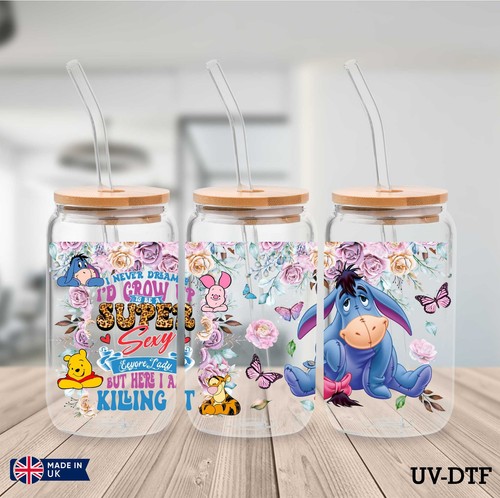 Eeyore dtf sticker 16oz - -,