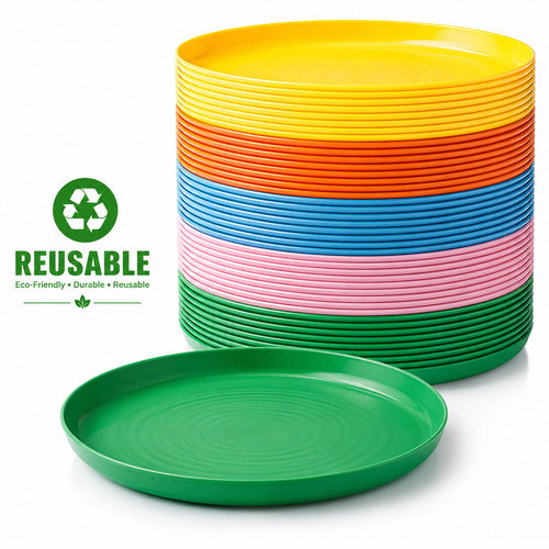 Reusable colourful plastic - colourful,
