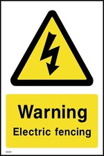 Warning Electric Fencing Sign