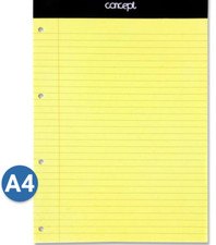 A4 Legal Executive Pads Yellow