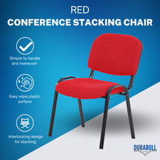 Conference Stacking Chair Red
