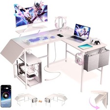 L Shaped Gaming Desk with Desk