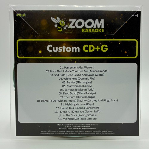 Zoom karaoke disc - zoom, cd+g