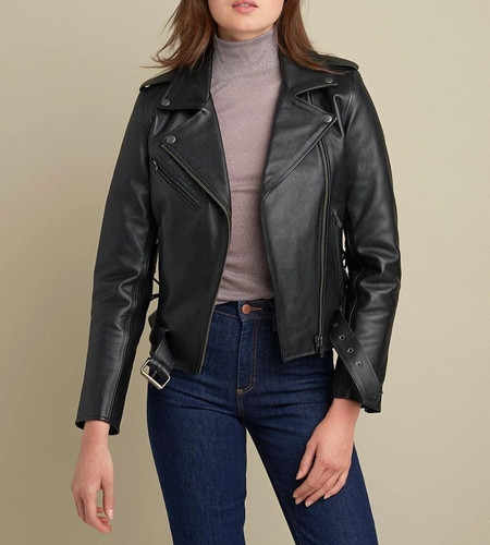 Women black brando - cross, zip