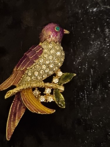 Crystal and enamel purple - crystal,