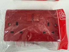 MK K2747D1 RED 2 GANG 13A