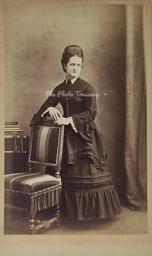 Cdv lowestoft lady standing - lowestoft,