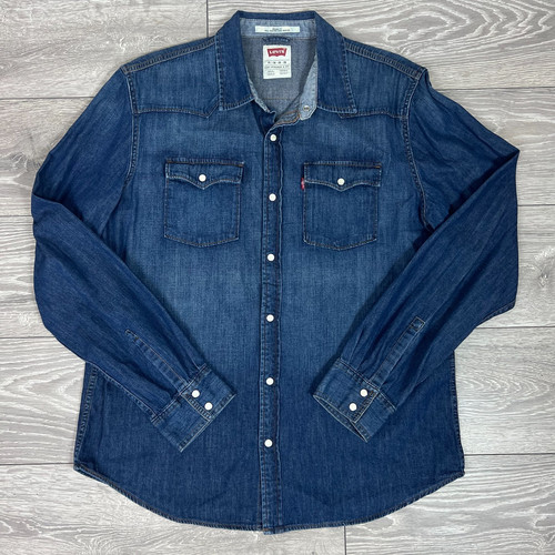 Levis shirt mens denim - xl, blue