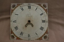 ANTIQUE 30 HOUR LONGCASE CLOCK MOVEMENT AND DIAL FOR SPARES OR REPAIR