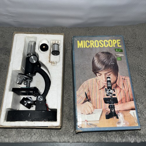Vintage microscope 60s - microscope,