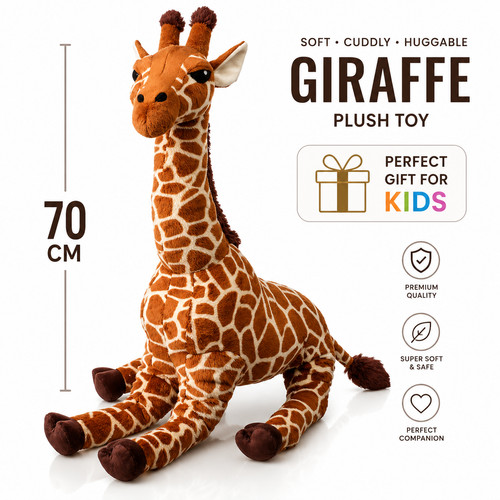 Soft toy giraffe plush - soft,
