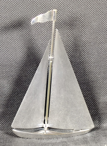 Silver plated pond yacht - silver,