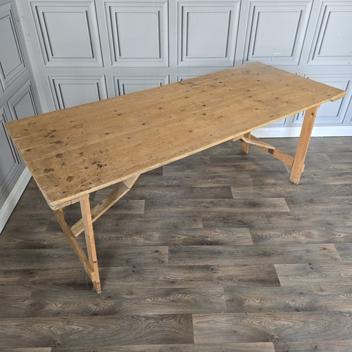 Vintage folding trestle - trestle, table